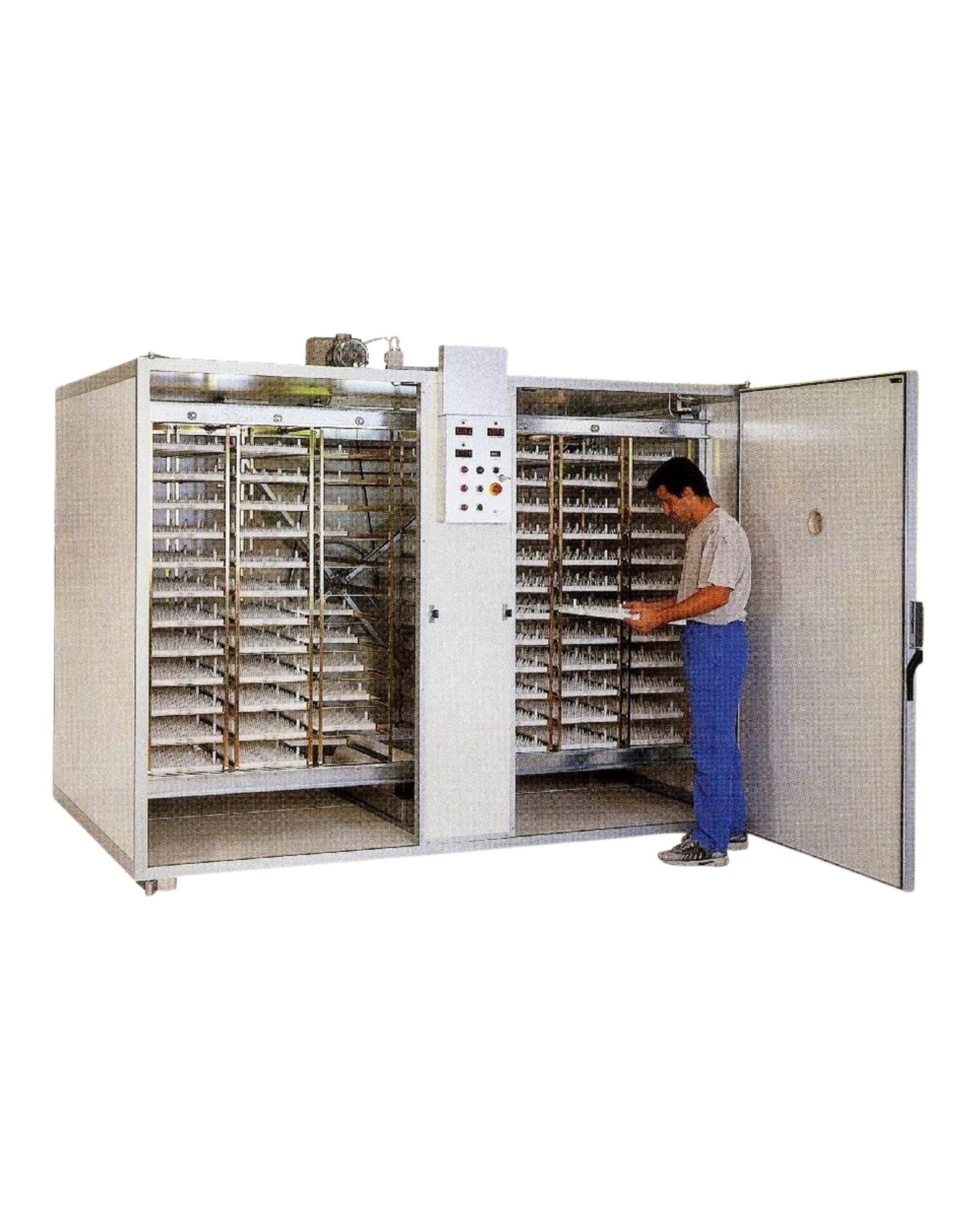 Accouvage incubateur 10368 oeufs derycke