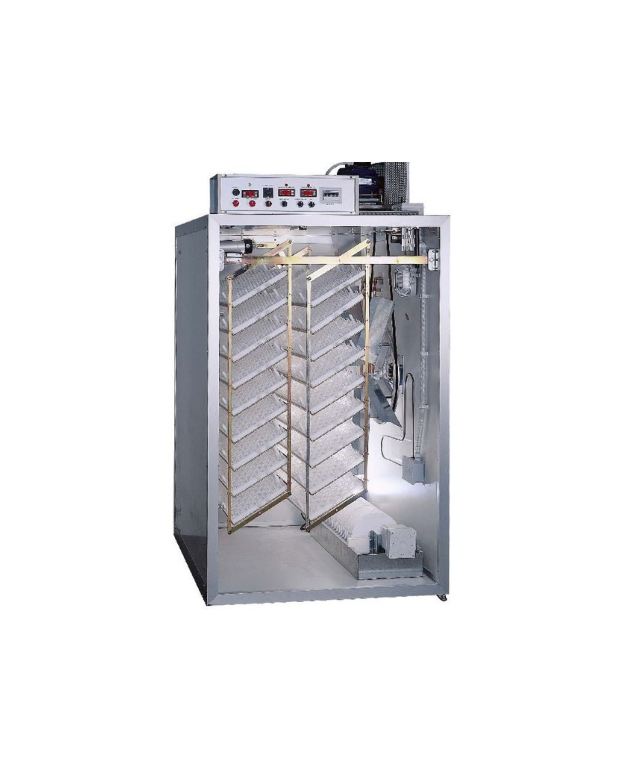 Accouvage incubateur 2592 oeufs derycke