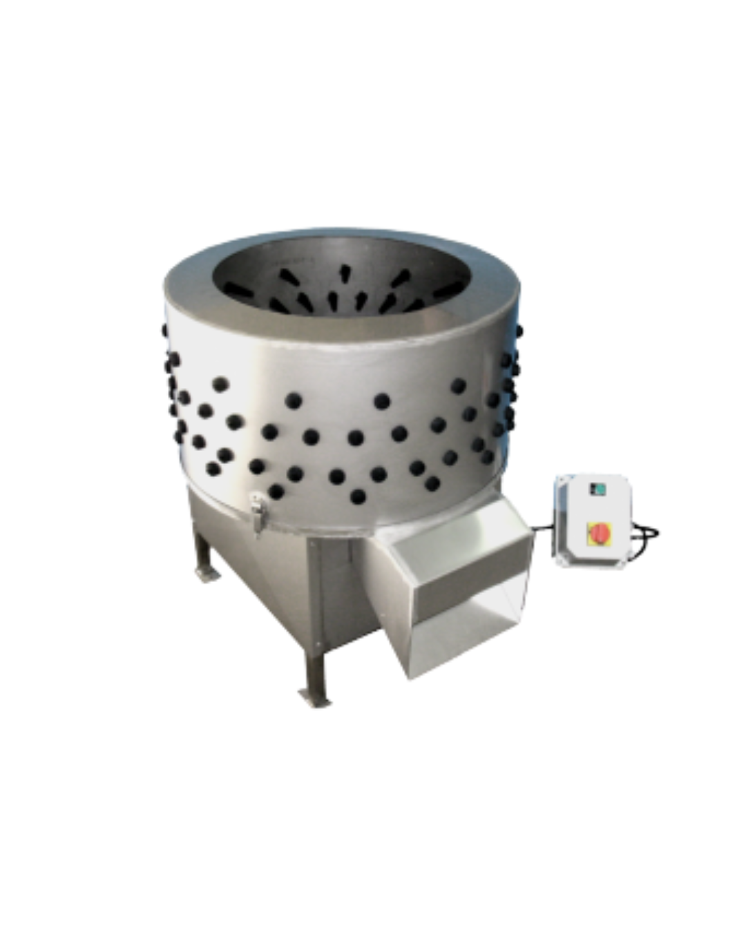 abattage derycke plumeuse ronde en inox